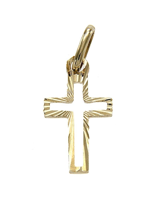 Dije de cruz Dinasti de oro amarillo 14 K