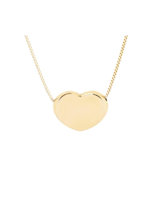 Dije de corazón Dinasti de oro amarillo 14 k