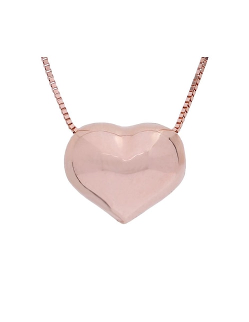 Colgante Y Dije de corazón de oro rosa 14 K 1
