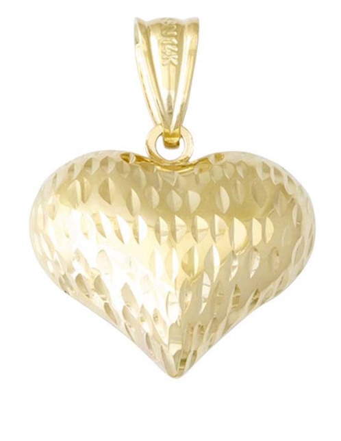 Dije de corazón Sini de oro amarillo 14 K