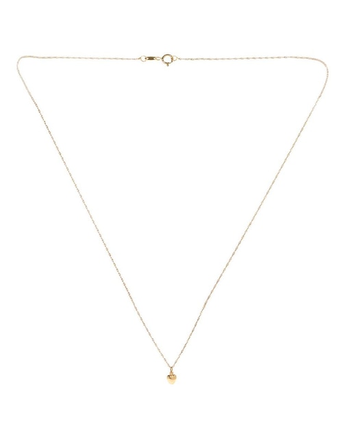 Dije de corazón de oro amarillo 14 K 1