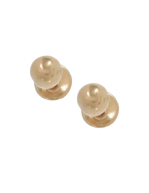 Broqueles Casal de oro amarillo 14 K con acabado brillante