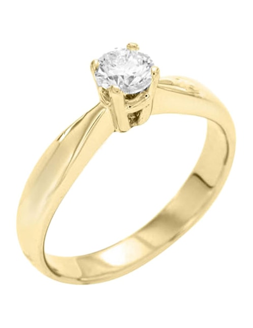 Solitario de oro 18 k Lucca diamante 1