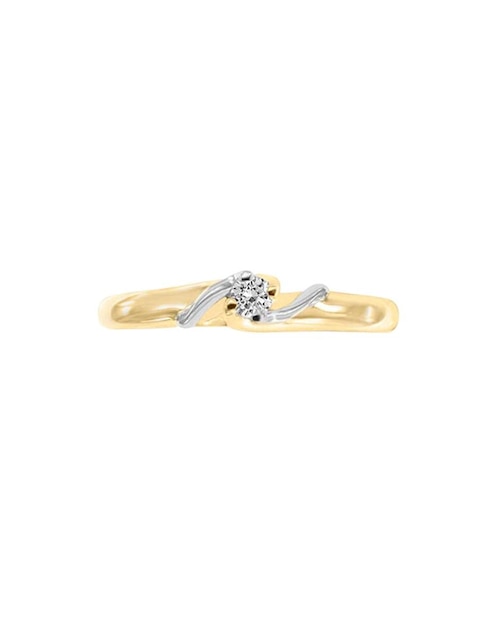 Solitario de oro 14 k Enya diamante 1