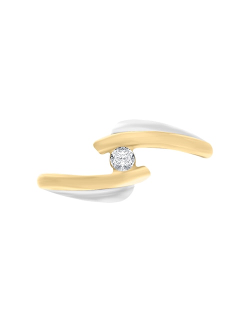 Solitario de oro 14 k Kenya diamante 1