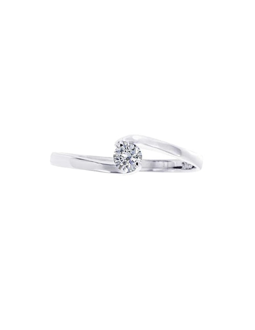 Solitario de oro blanco 14 k Dama diamante 1