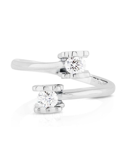 Anillo de flor Tous Sweet Diamonds 18 k de oro blanco diamante diamantado