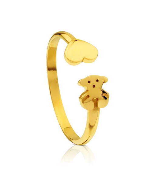 Anillo de oso Tous XXS 18 k de oro amarillo pulido