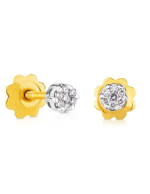 Broqueles Tous de oro blanco con acabado brillante diamante