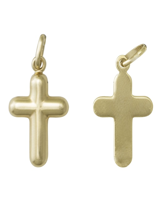 Dije de cruz Sini de oro amarillo 14 K