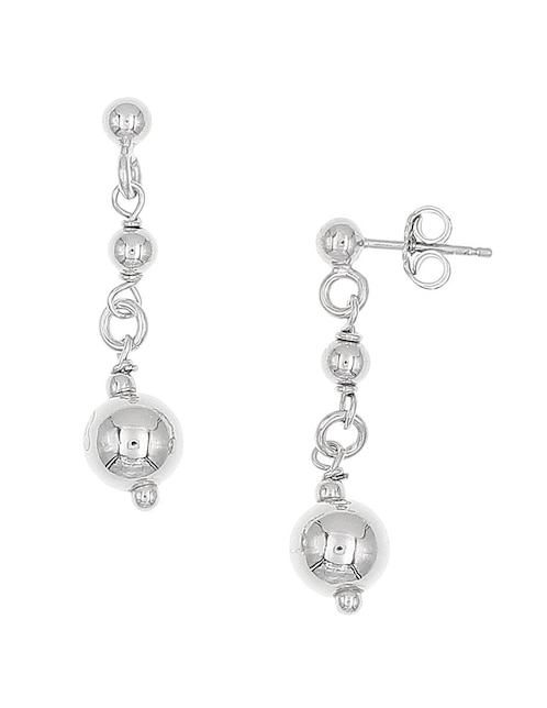 Aretes de plata P 925 con acabado brillante 1