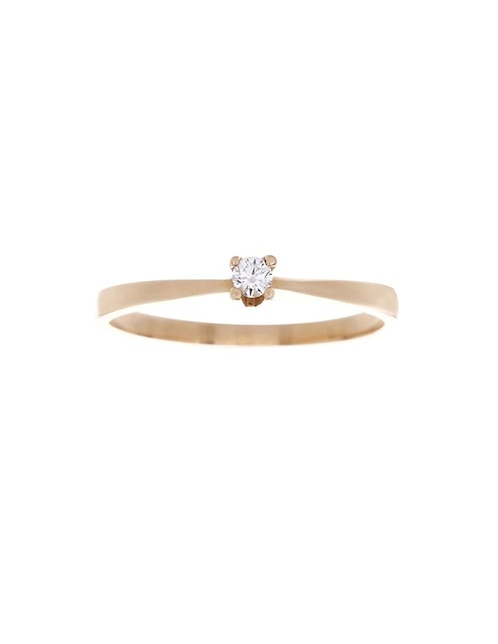 Anillo de compromiso de oro 14 k diamante 1