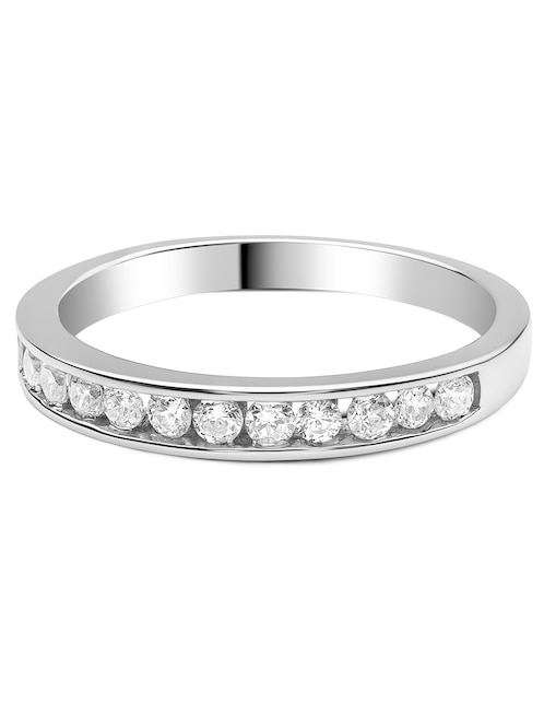 Churumbela de oro blanco 14 k diamante 1