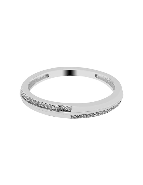 Churumbela de oro blanco 14 k diamante 1