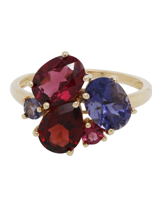 Anillo Valessa 14 k de oro amarillo brillante