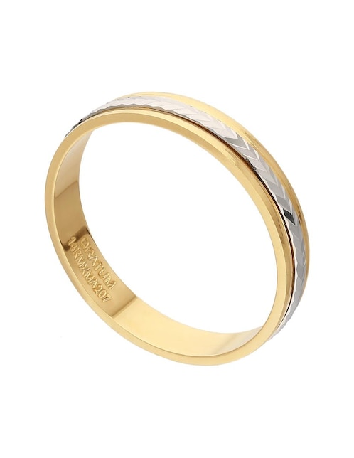 Anillo redondo Argo Joyeros de oro amarillo brillante
