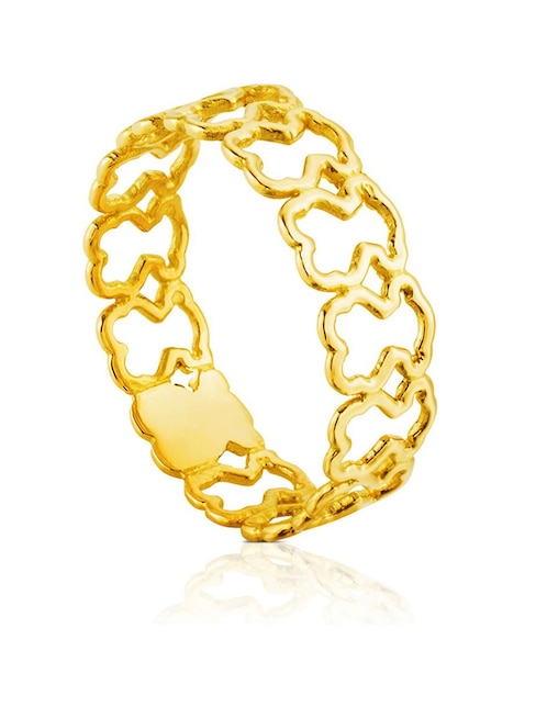 Oro 18k Anillo Milosos Anillo Tous Silueta De Oro Amarillo
