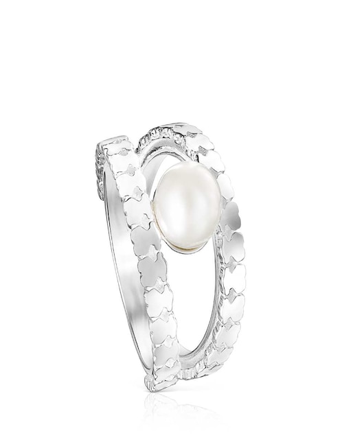 Anillo de plata P925 Straight perla