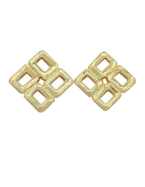 Broqueles Oro Angelus zirconia