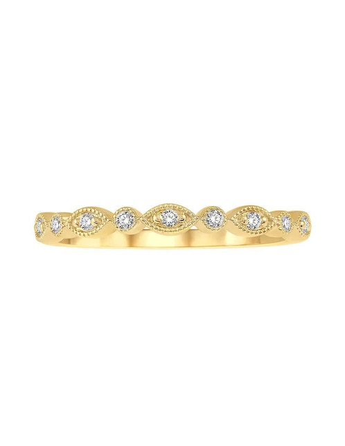 Solitario de oro 14 k diamante