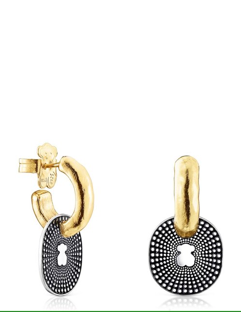 Aretes Tous de plata P 925 con acabado brillante