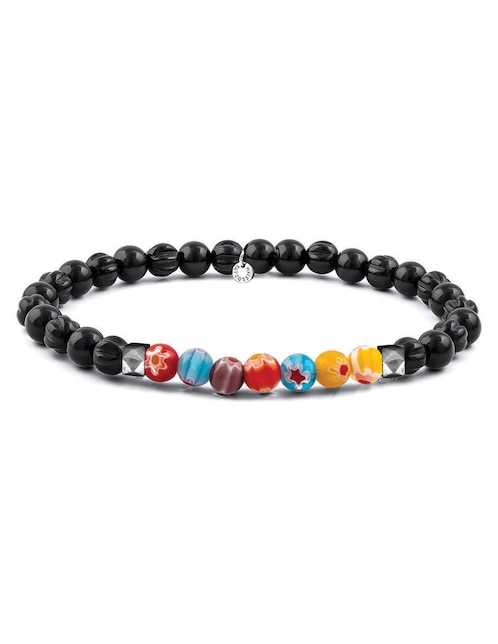MILLEFIORI ACERO, NEGRO