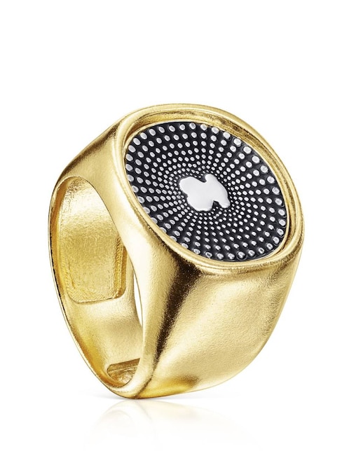 Imagen de producto Anillo de oso Tous Oursin P 925 de plata vermeil pulido