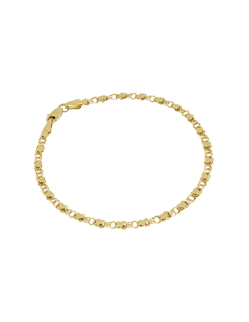 Pulsera Dinasti de oro amarillo 14 k con acabado brillante