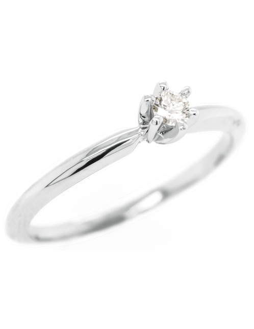 Anillo de compromiso de oro 14 k diamante 1