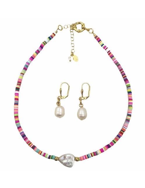 Collar y aretes Mancini