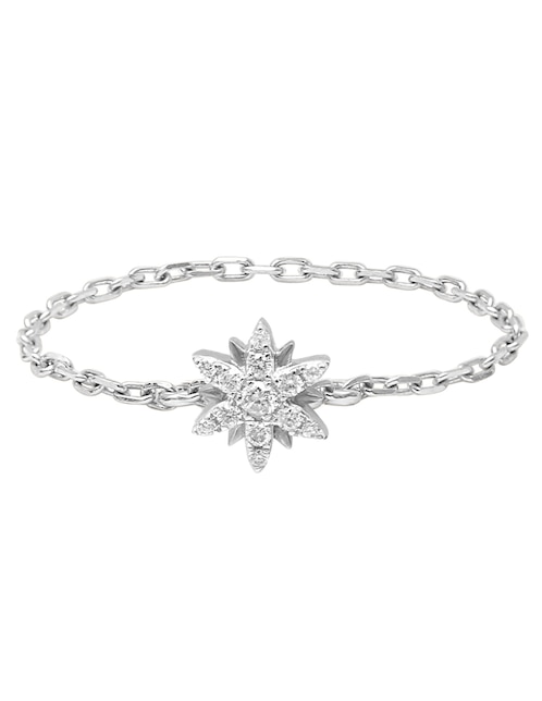 Anillo de estrella Djula Magic Touch 14 k de oro diamante diamantado
