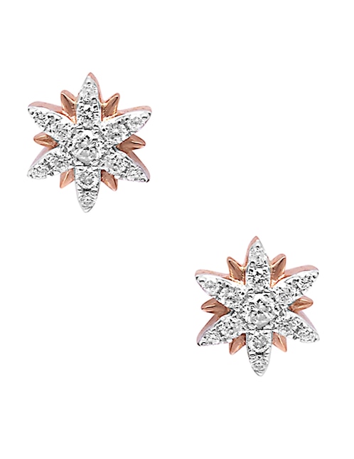 Broqueles de estrella Djula Magic Touch con acabado brillante diamante