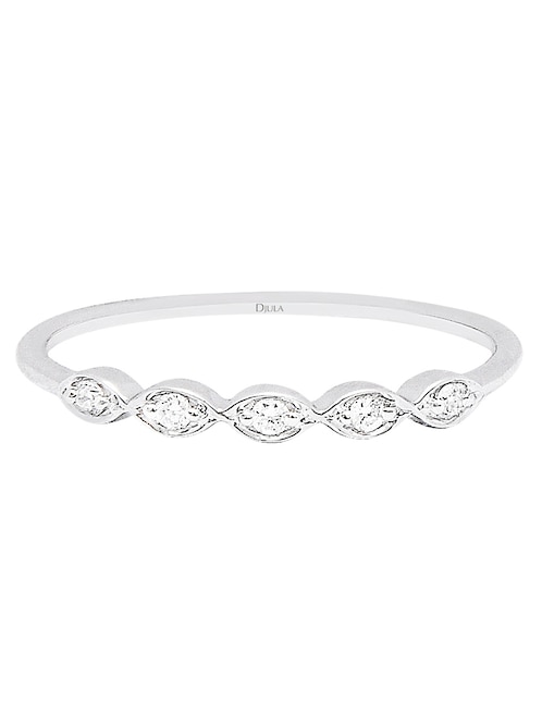 Anillo Djula Mix and Match 18 k de oro diamante diamantado