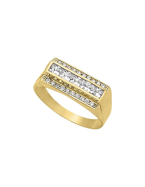 Anillo zirconia brillante