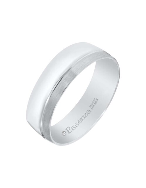 Argolla de oro blanco 14 k Redenta 1