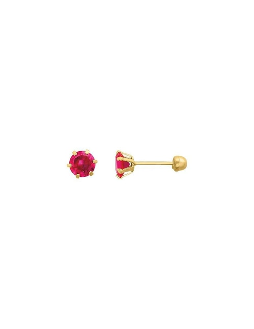 Broqueles Joyería M De Leon con acabado brillante zirconia