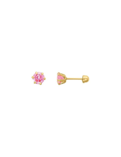 Broqueles Joyería M De Leon con acabado brillante zirconia