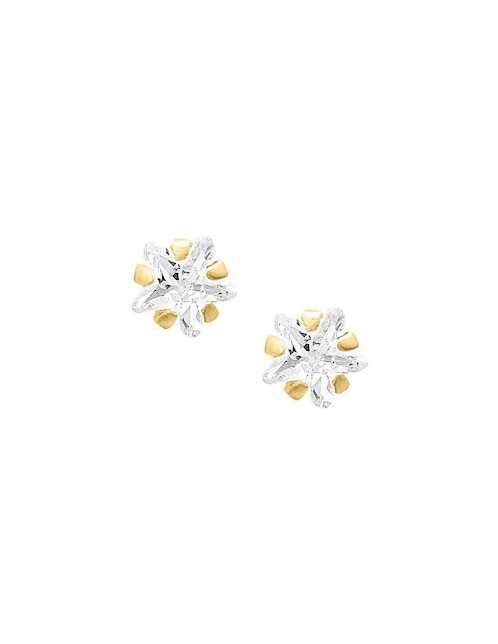 Broqueles Joyería M De Leon con acabado brillante zirconia