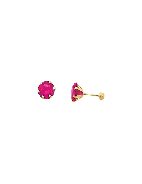 Broqueles Joyería M De Leon con acabado brillante zirconia