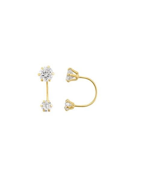Broqueles con acabado brillante zirconia 1