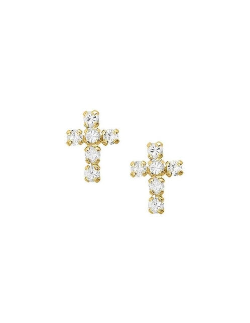 Broqueles con acabado brillante zirconia 1