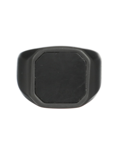 CERAMIC SIGNET RIN HOMBRE, NEGRO