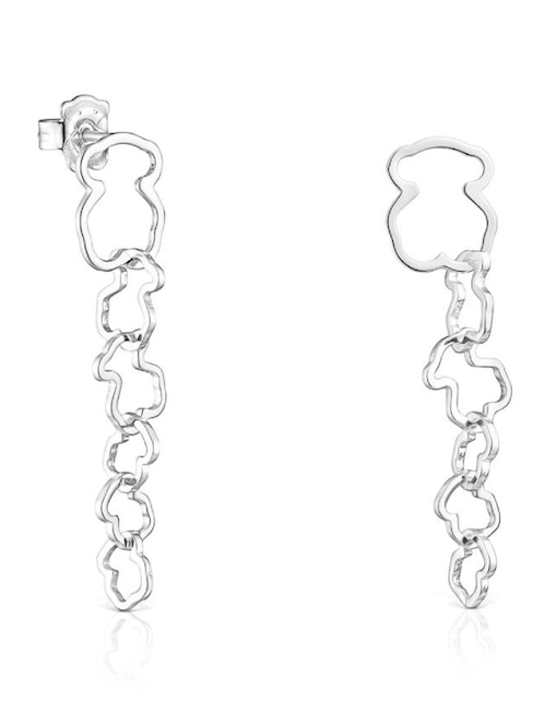 Aretes Tous Carrusel de plata P 925 con acabado lustre