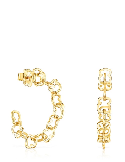 Aretes de aro Tous Carrusel con acabado lustre