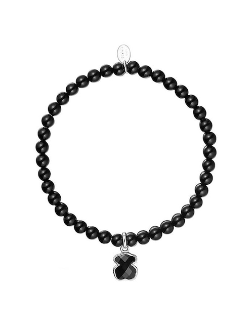 Brazalete Tous de plata con acabado liso