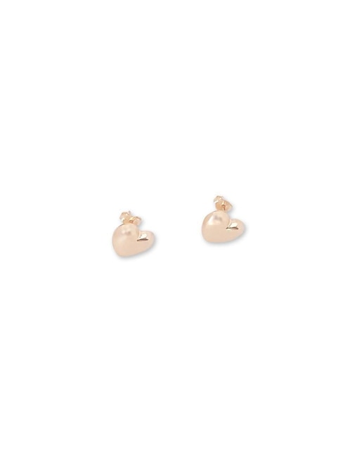 Aretes de oro con acabado brillante 1