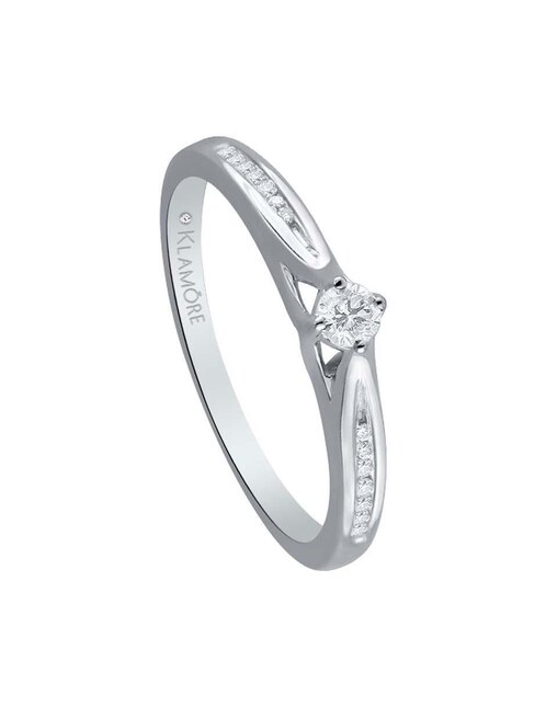 Solitario de oro 14 k Circe diamante 1