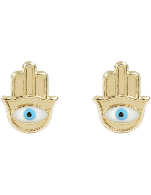 Broqueles de mano de oro zirconia 1