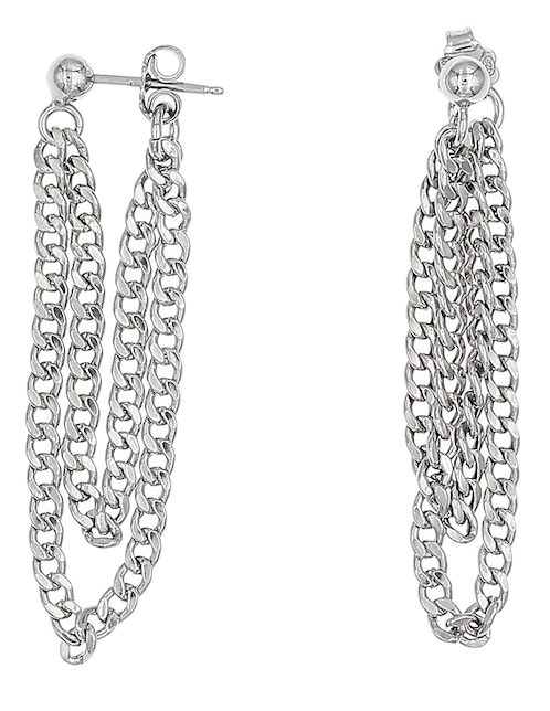 Aretes de plata P 925 con acabado brillante 1