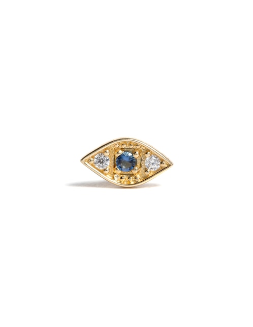 Piercing de ojo Ero Jewelry de oro con acabado brillante zirconia